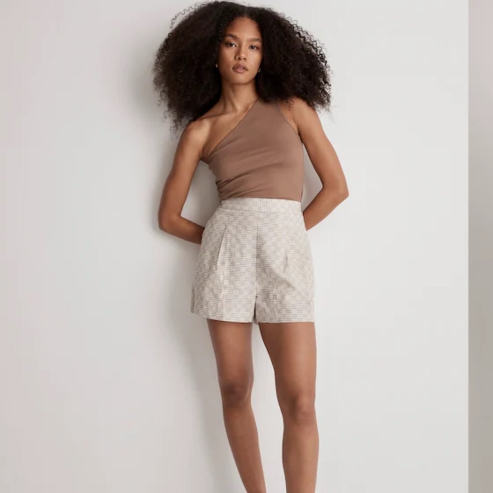Madewell Women’s Clean Pull-On Shorts in Jacquard Size Medium